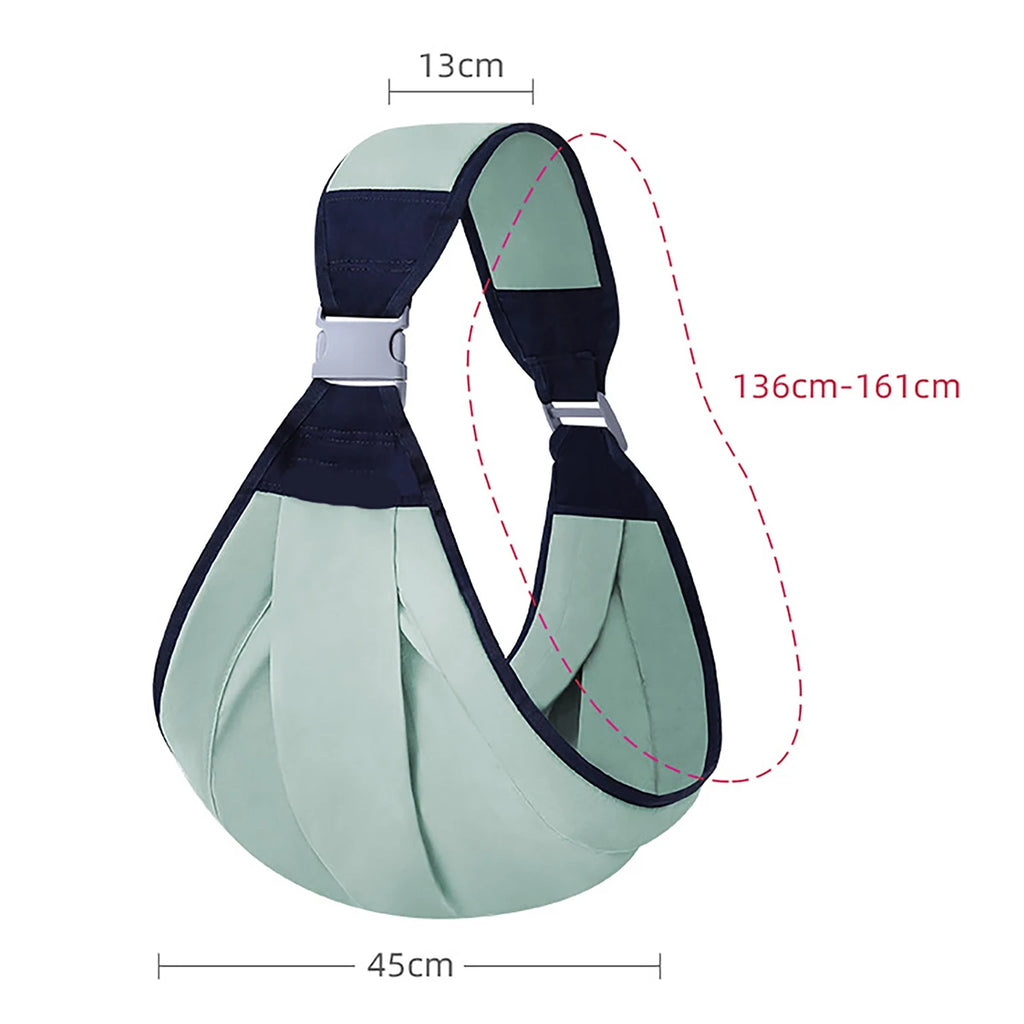 Portable Baby Backpack and Baby Carrier for Outdoor Travel; Horizontal Front Multi-Functional Newborn Bag; Four Seasons Breathable