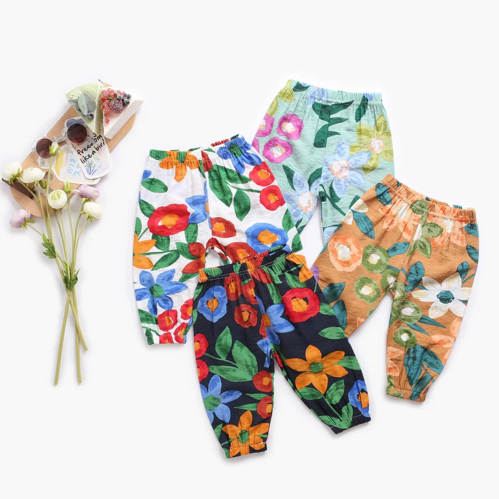 Sanlutoz Toddler Girls Casual Pants Summer Baby Pants Infant Long Cotton Clothes Princess