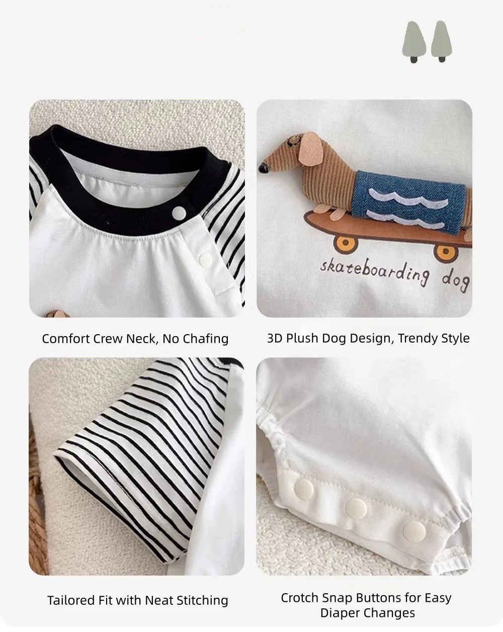 New Summer Newborn Baby Cotton Bodysuit Striped Short Sleeves Onesie 0-2Y Infant Cartoon Baby Boys Girls Jumpsuit